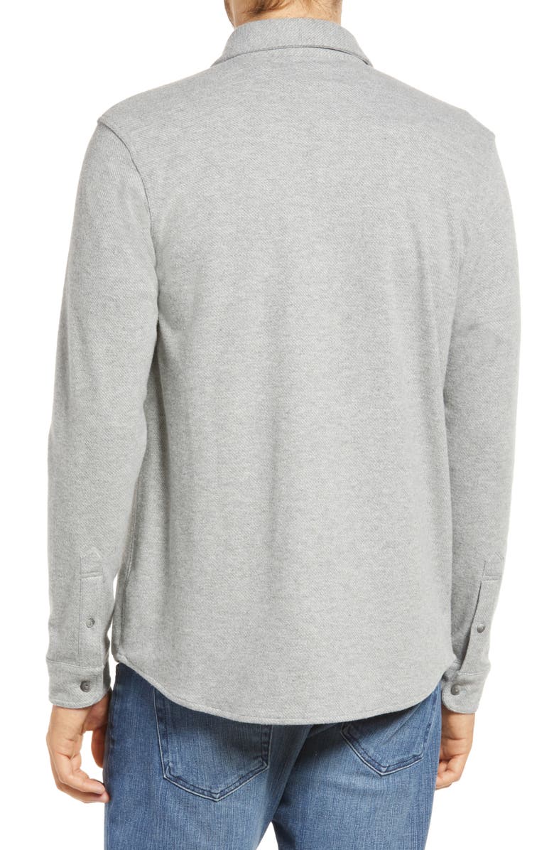 Faherty Legend Button-Up Shirt, Alternate, color, Fossil Grey Twill