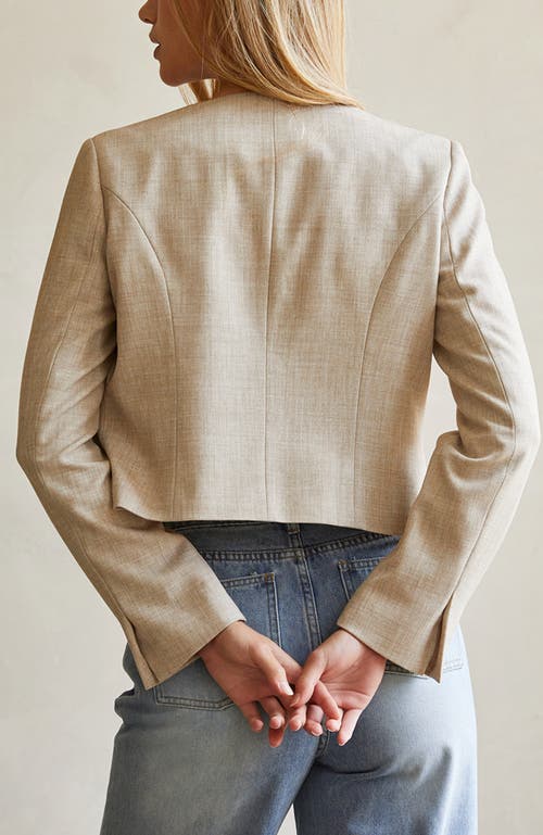 CRESCENT CRESCENT CROP OPEN BLAZER 