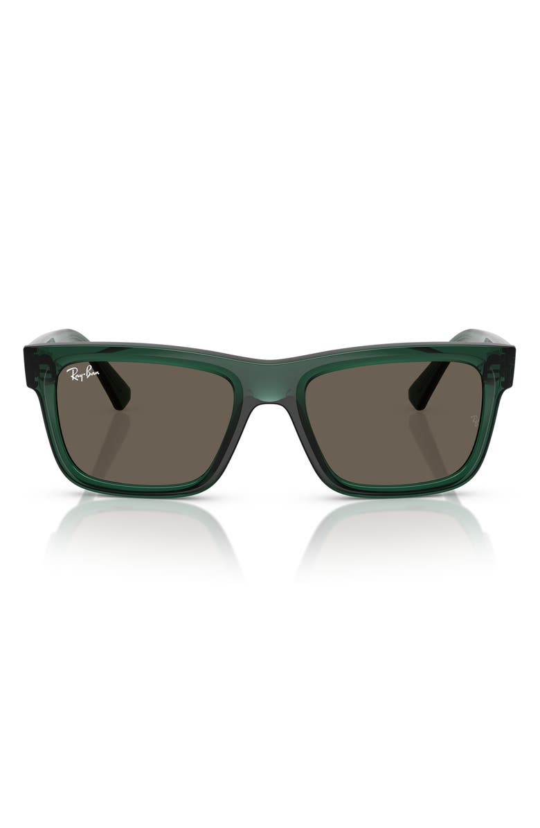 Ray-Ban Kids' 49mm Rectangular Sunglasses, Main, color, Transparent Green