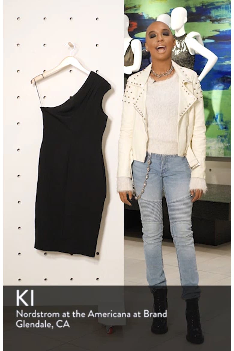 Quinn One-Shoulder Body-Con Dress (Nordstrom Exclusive) video
