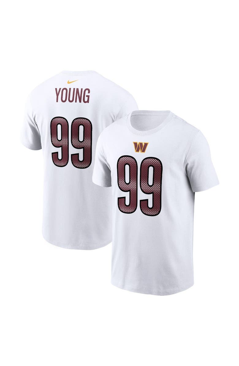 Nike Men's Nike Chase Young White Washington Commanders Player Name & Number T-Shirt, Main, color,