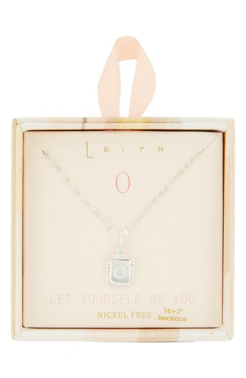 Leith Initial Pendant Necklace