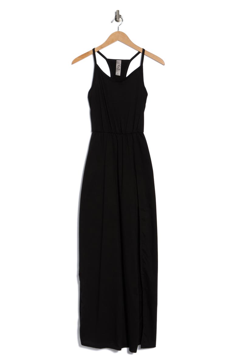 GO COUTURE Sleeveless Maxi Dress, Alternate, color, Black