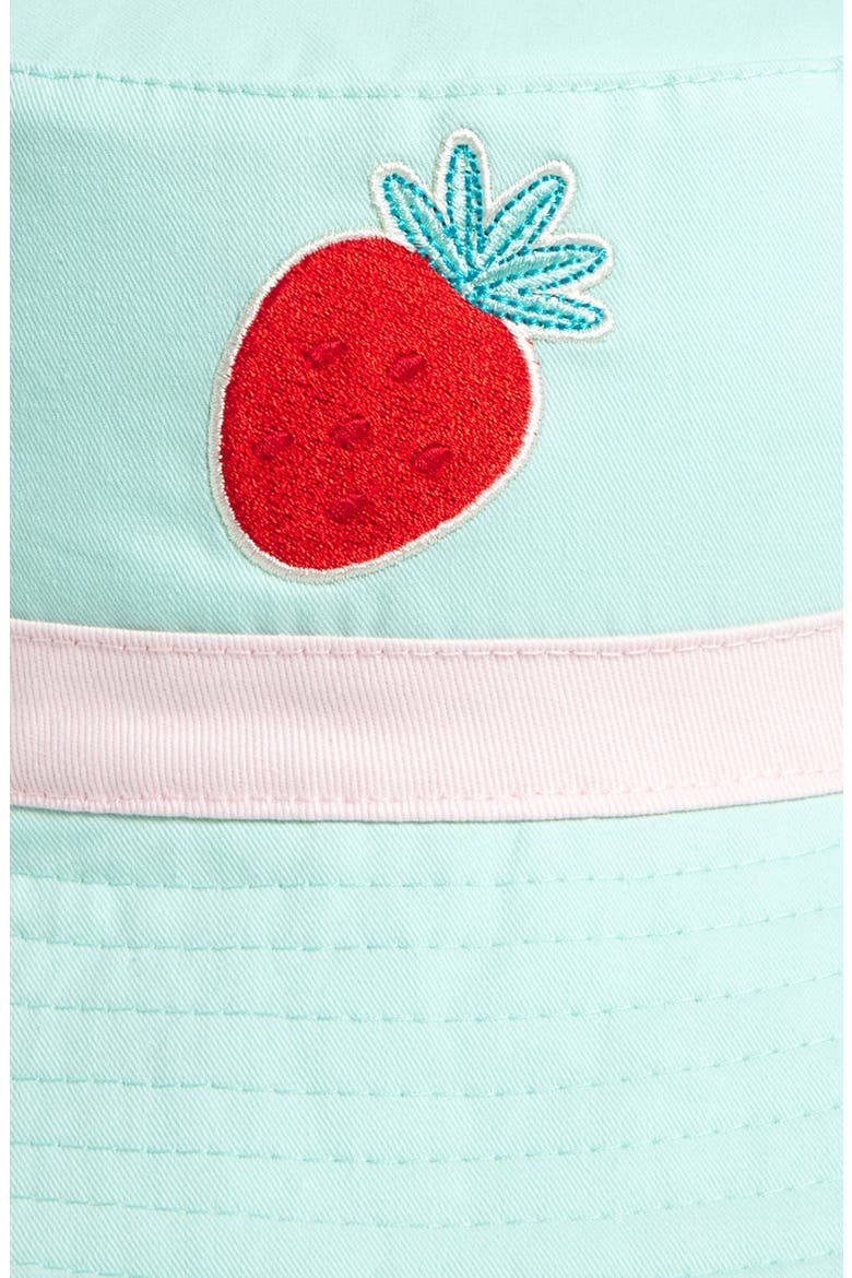 Kids' Reversible Bucket Hat, Alternate, color, STRAWBERRIES DAISYS