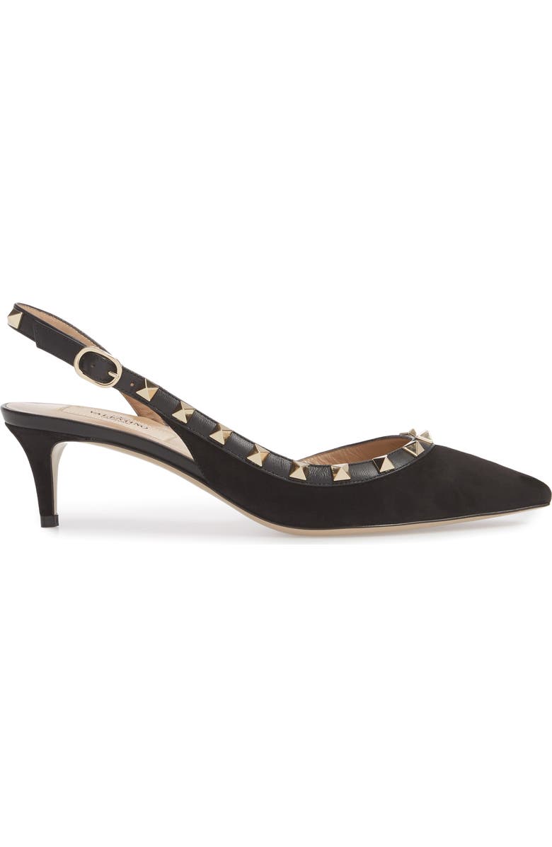 Valentino Garavani Rockstud Slingback Pump, Alternate, color,