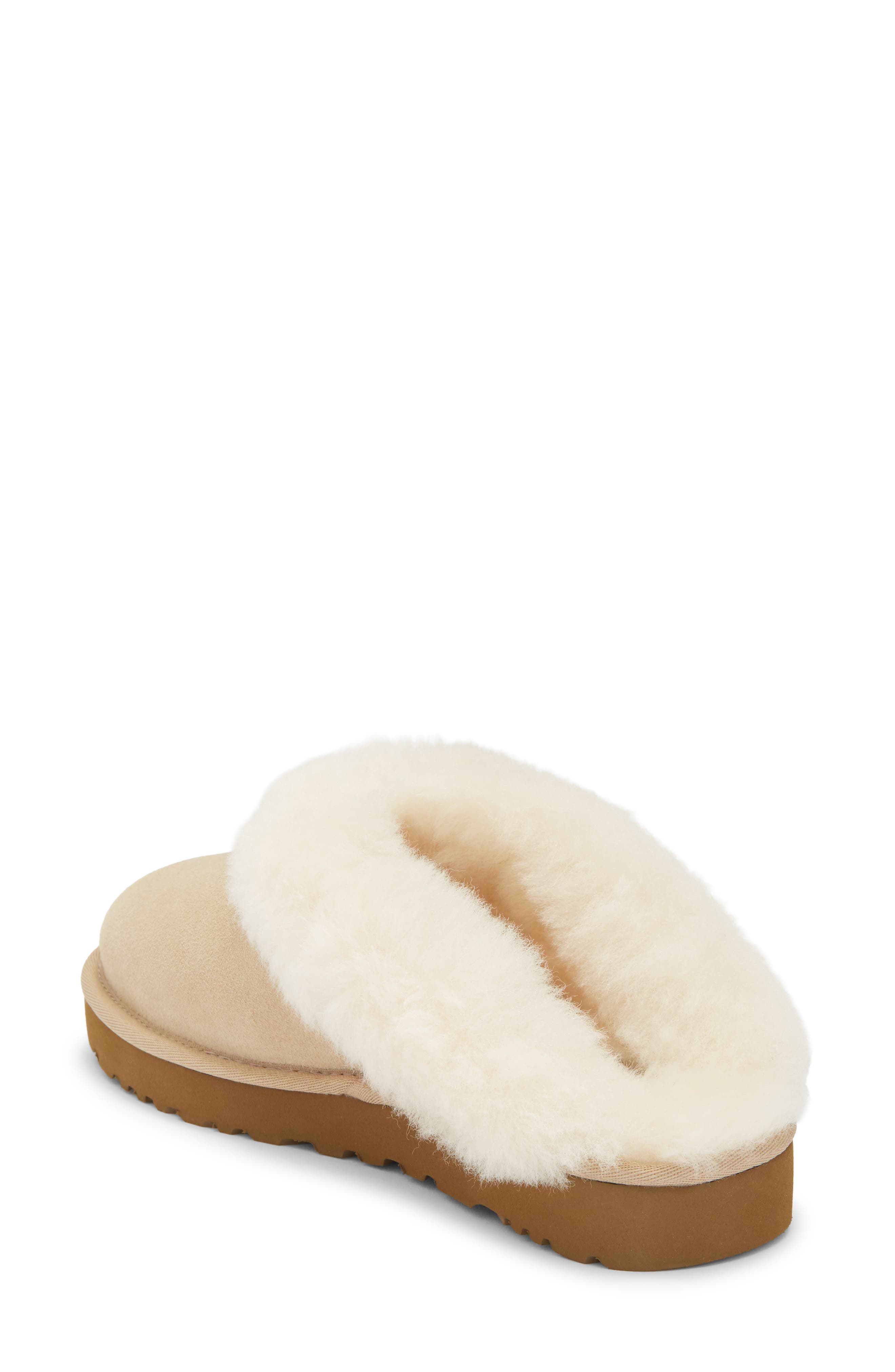 Clugette Genuine Shearling Clog, Alternate, color, SAND