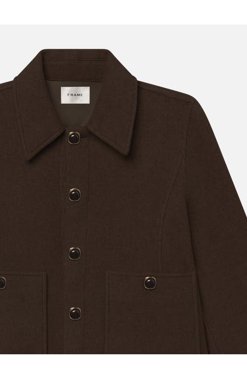 Frame The Mini Swing Jacket In Chestnut