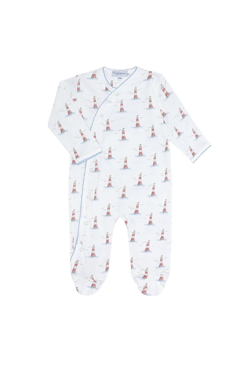 Nellapima Lighthouse Crossover Footie - Baby, Main, color, Blue