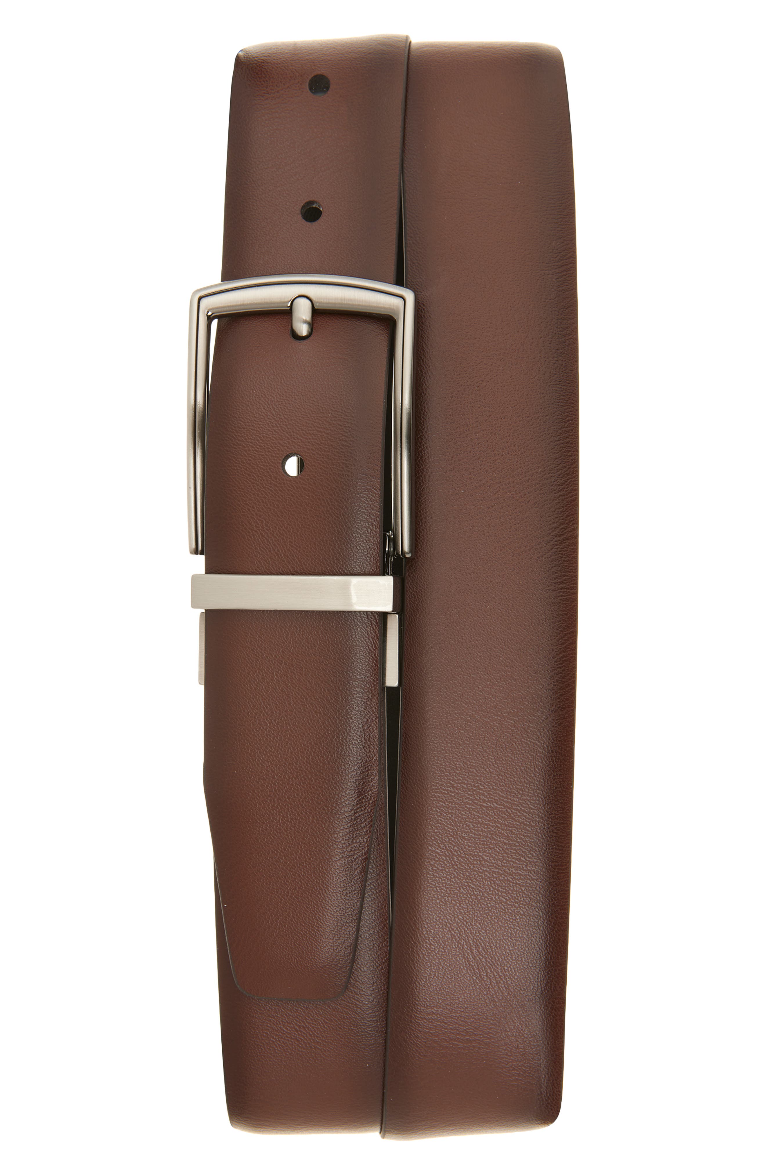 Original Penguin Feather Edge Bonded Leather Belt