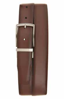 Original Penguin Feather Edge Bonded Leather Belt