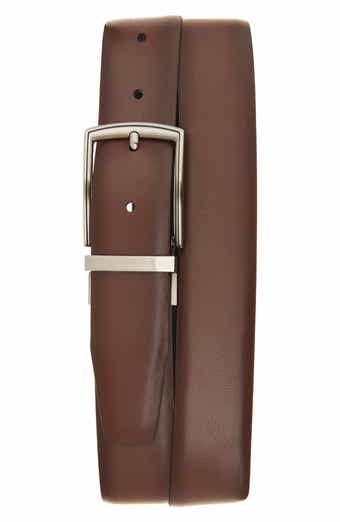 Original Penguin Feather Edge Bonded Leather Belt