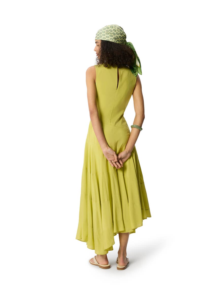 22454328 V-Neck Tiered Sleeveless Midi Dress, Alternate, color, Pale Green
