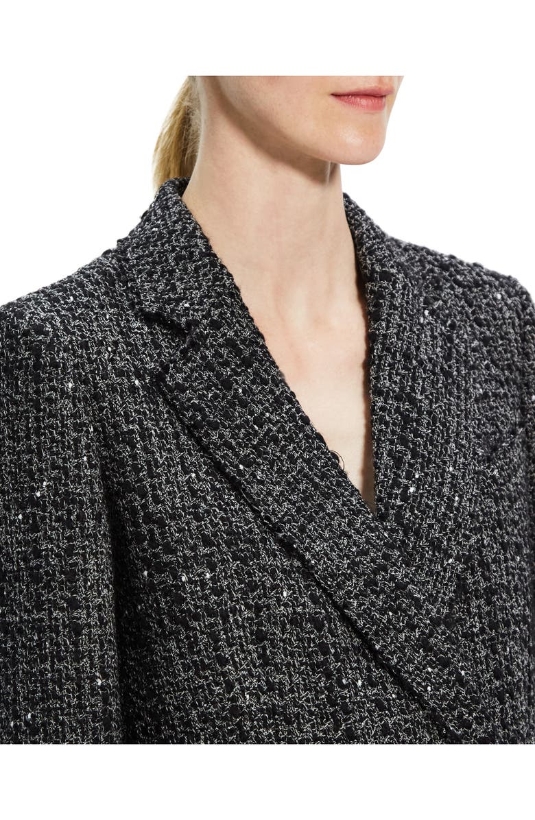 Theory Piazza Noell Double Breasted Tweed Blazer, Alternate, color, 