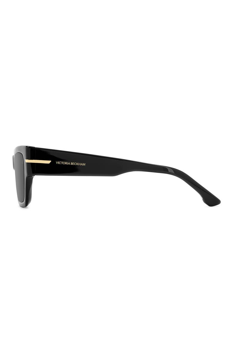 53mm Square Sunglasses, Alternate, color, BLACK/ GREY