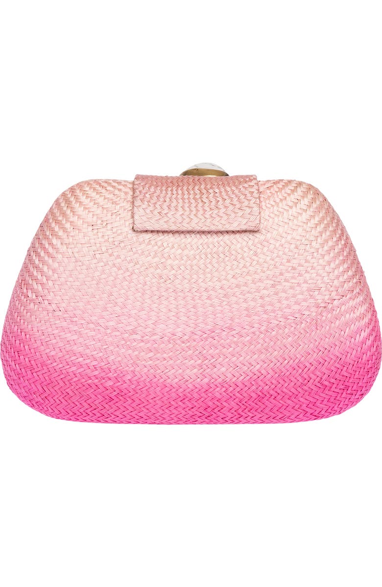 Rafe New York Tamu Embroidered Bean Clutch, Alternate, color, Pink