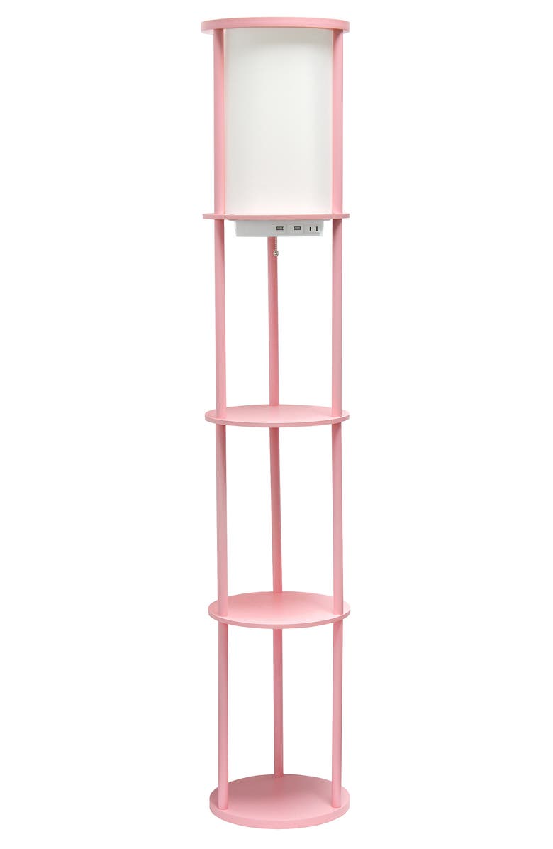 LALIA HOME Shelf USB Floor Lamp, Main, color,