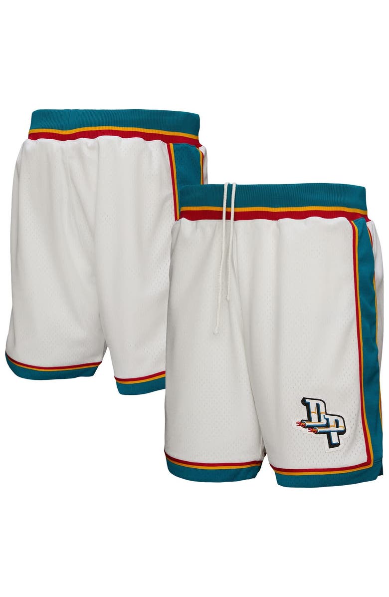 Mitchell & Ness Men's Mitchell & Ness White Detroit Pistons Authentic Shorts, Main, color, White