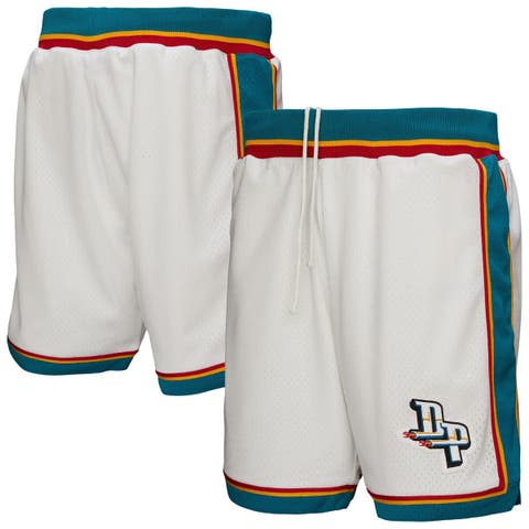 Men's Mitchell & Ness  White Detroit Pistons Authentic Shorts