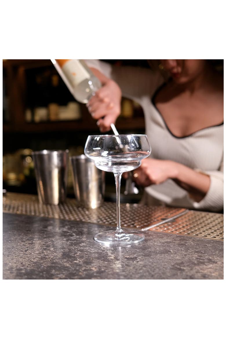 Great Gatsby 10 oz. Cocktail/Dessert Stems, Set of 4, Alternate, color, CLEAR