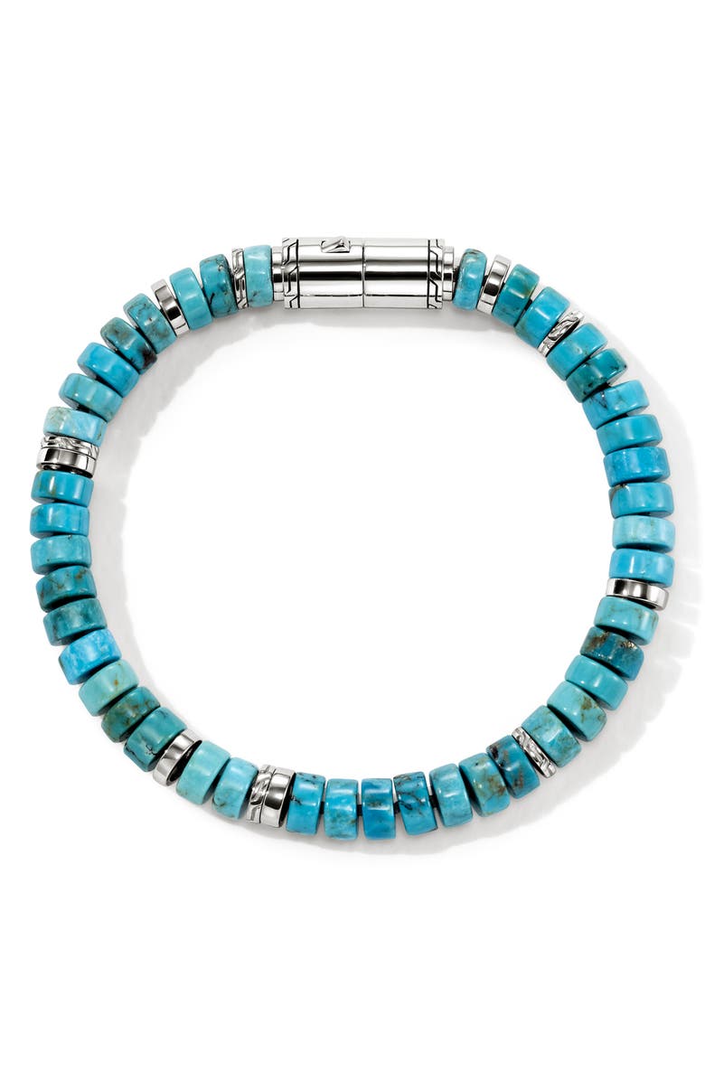 John Hardy Heishi Beaded Bracelet, Alternate, color, Silver