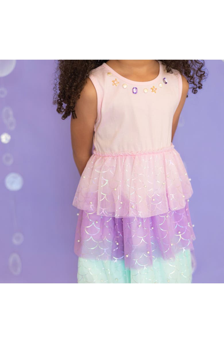 Sweet Wink Mermaid Pearl Tank Tutu Dress, Alternate, color, Multi