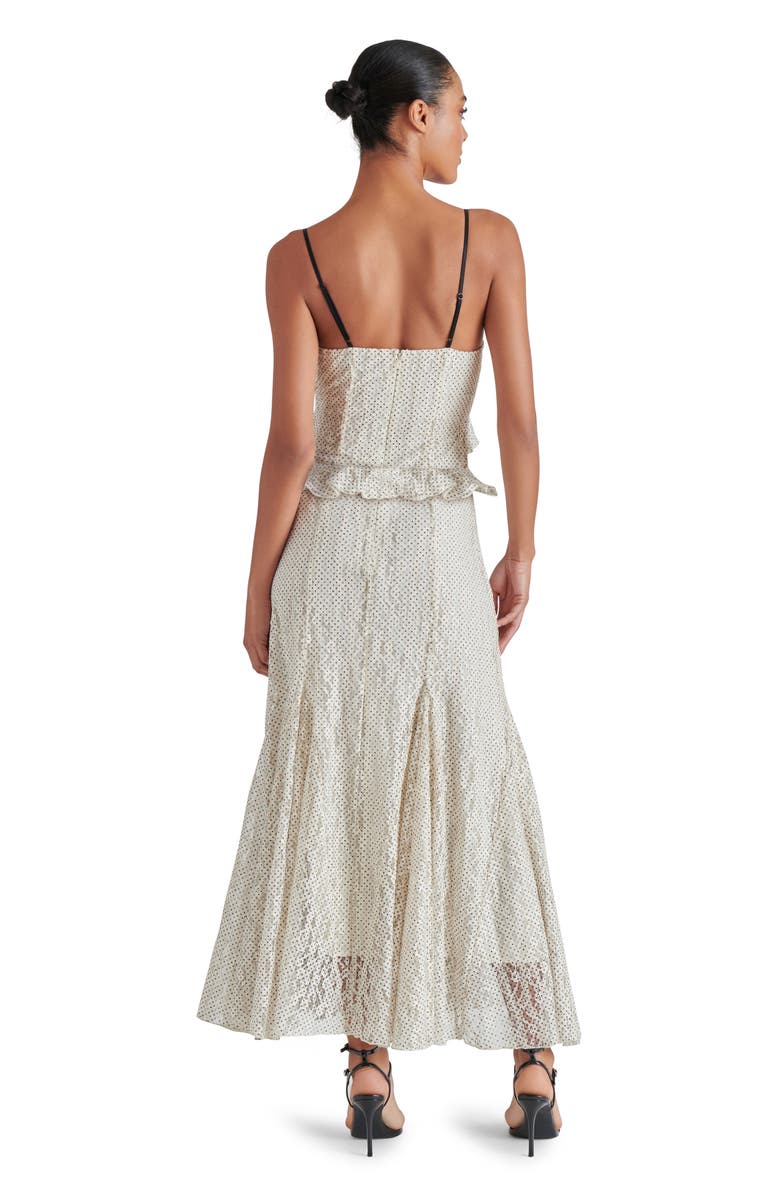 Steve Madden Gracie Ruffle A-Line Dress, Alternate, color, Vintage Ivory