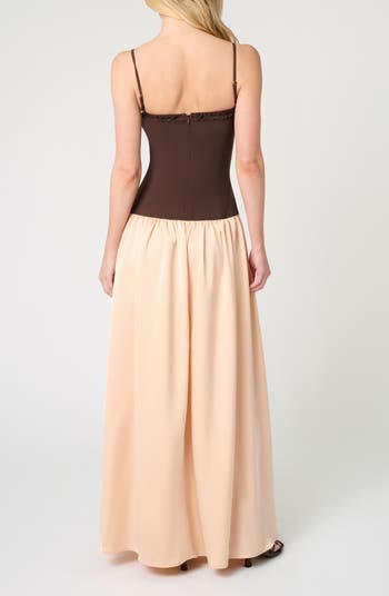 Corset Bodice Maxi Dress