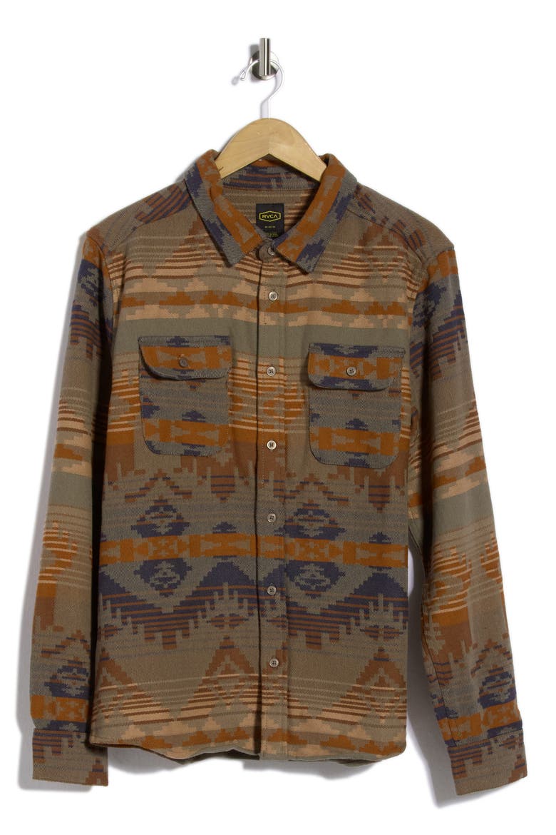 Dayshift Blanket Stripe Flannel Button-Up Shirt, Alternate, color, MULTI