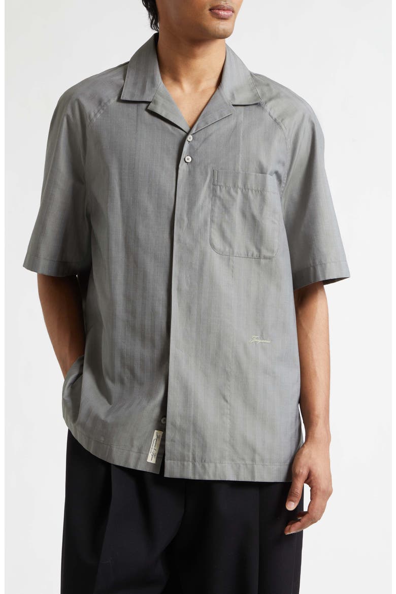La Chemise Romarin Camp Shirt, Main, color, DARK KHAKI
