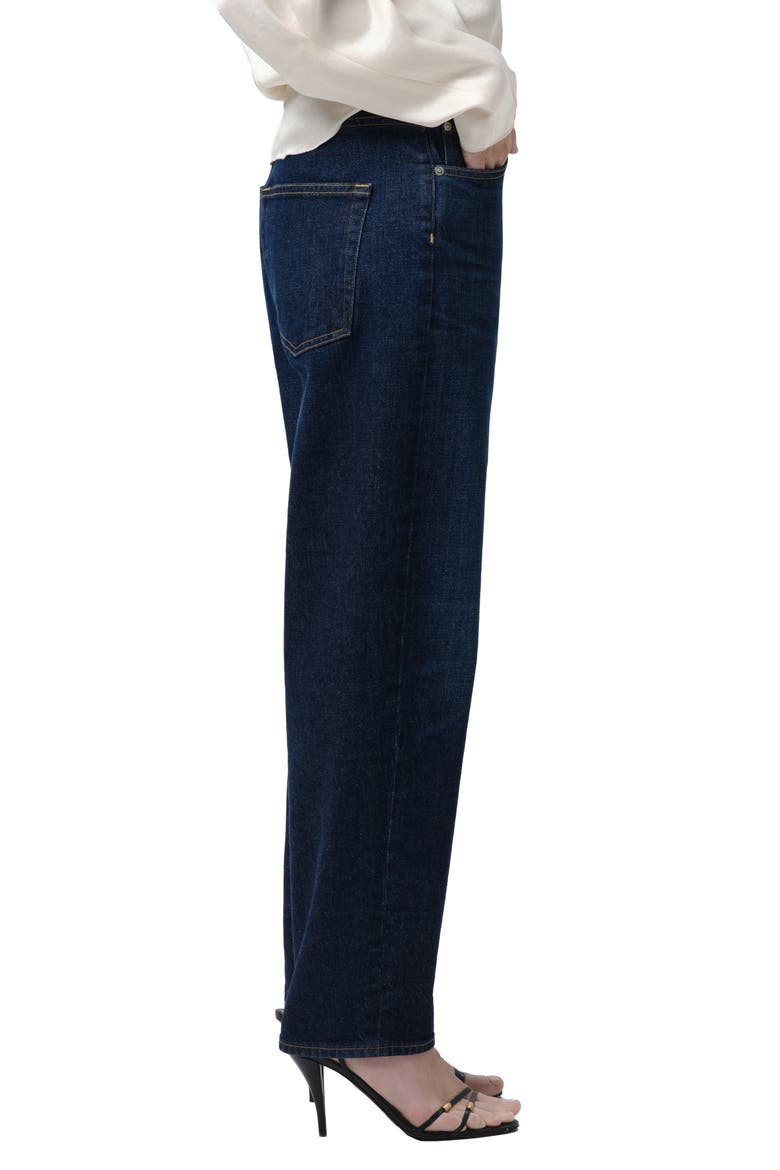 The Taper High Waist Tapered Jeans, Alternate, color, ARIES DARK INDIGO