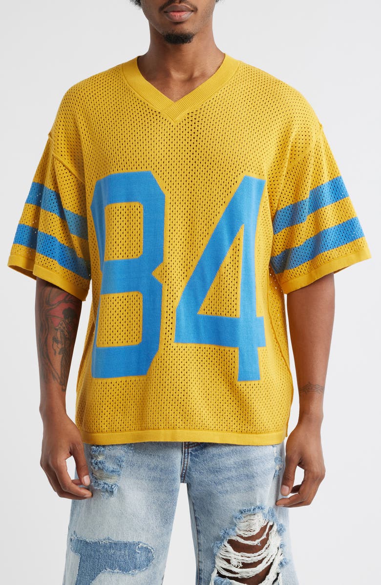 DIET STARTS MONDAY Knit Mesh Jersey, Main, color,