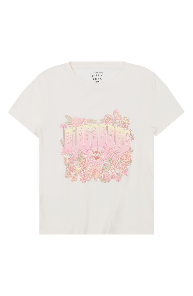 Billabong Kids' Flower Power Cotton Graphic T-Shirt, Main, color, 