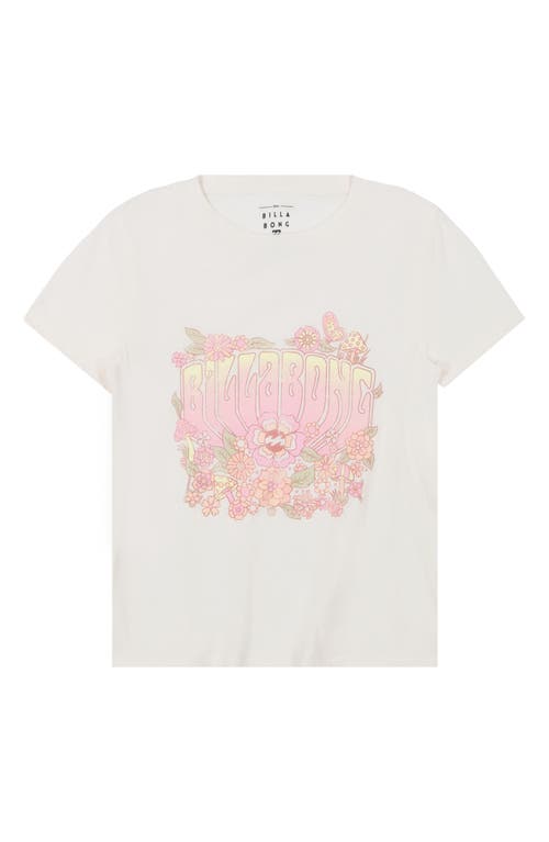 Shop Billabong Kids' Flower Power Cotton Graphic T-shirt