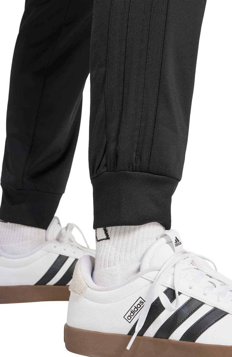 adidas 3-Stripes Tricot Joggers, Alternate, color, Black/ Black