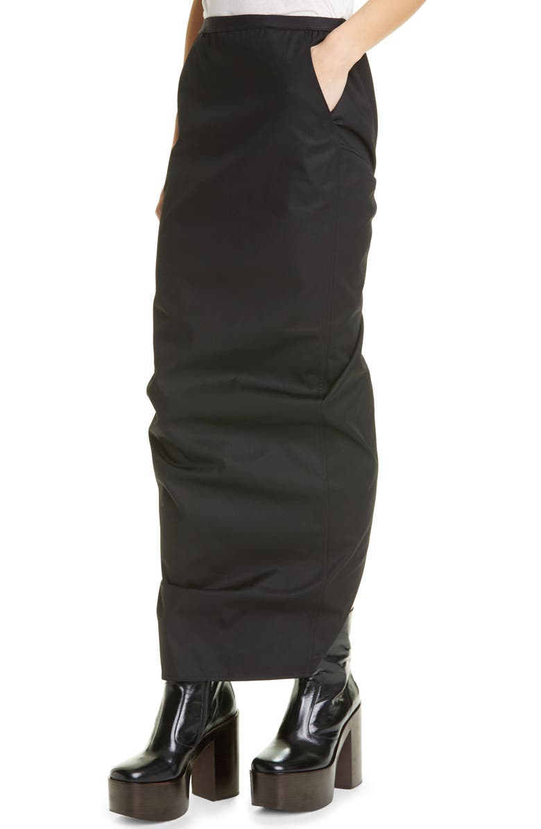 Rick Owens Pillar Maxi Skirt, Alternate, color,