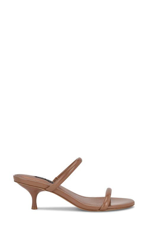 Nine West Women's Berri Double Strap Kitten Heel Sandals In Medium Natural