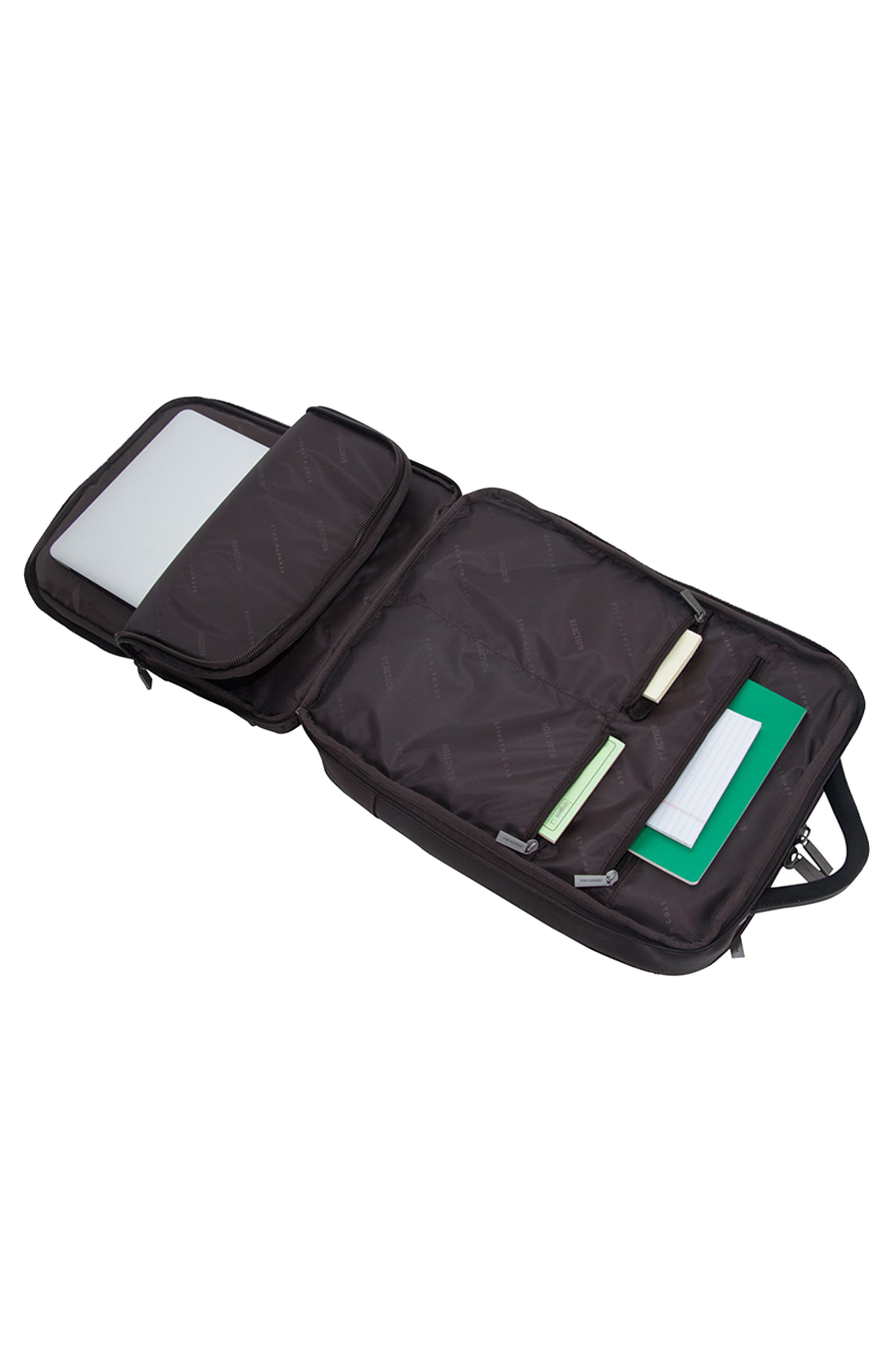 Kenneth Cole Colombian Leather Backpack, Alternate, color, Brown