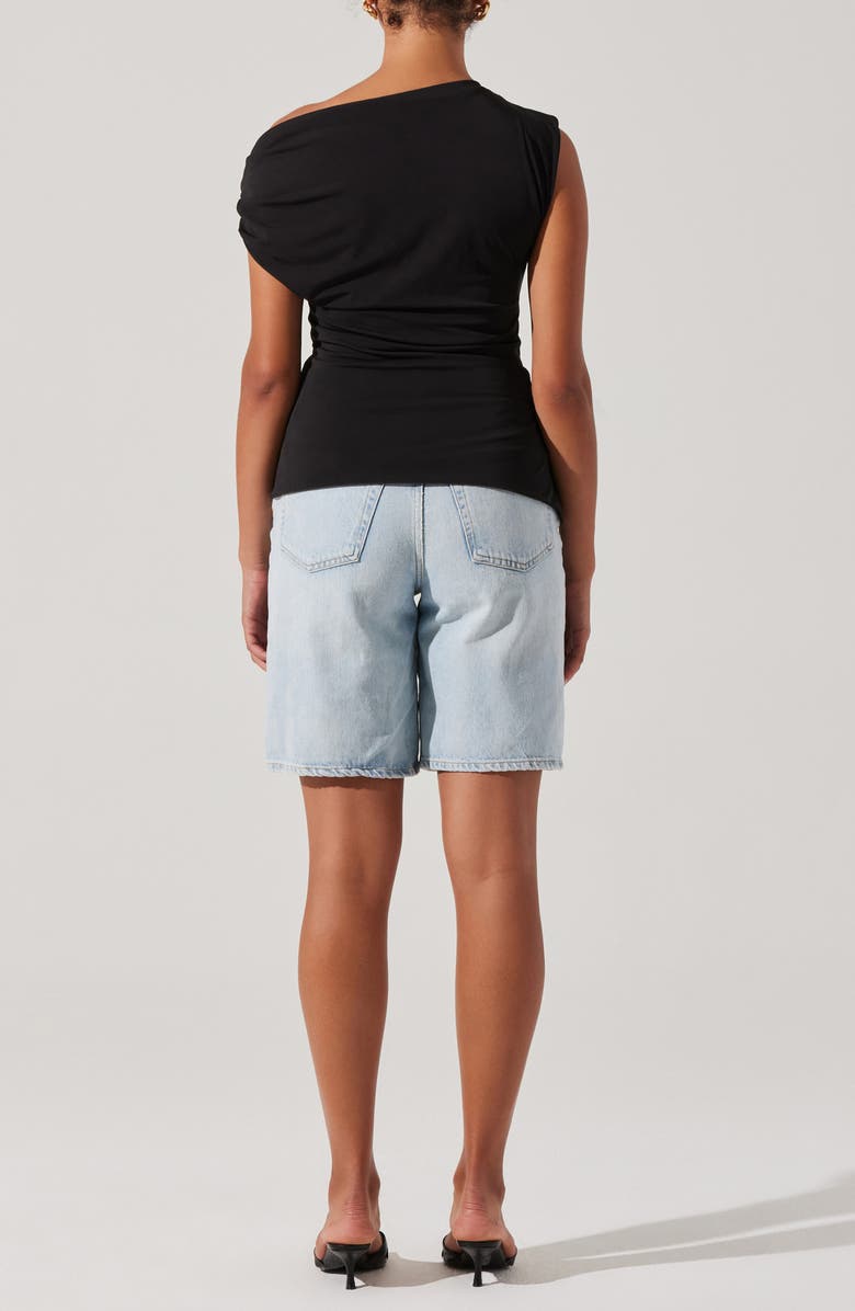 ASTR the Label Aphra One-Shoulder Top, Alternate, color, Black
