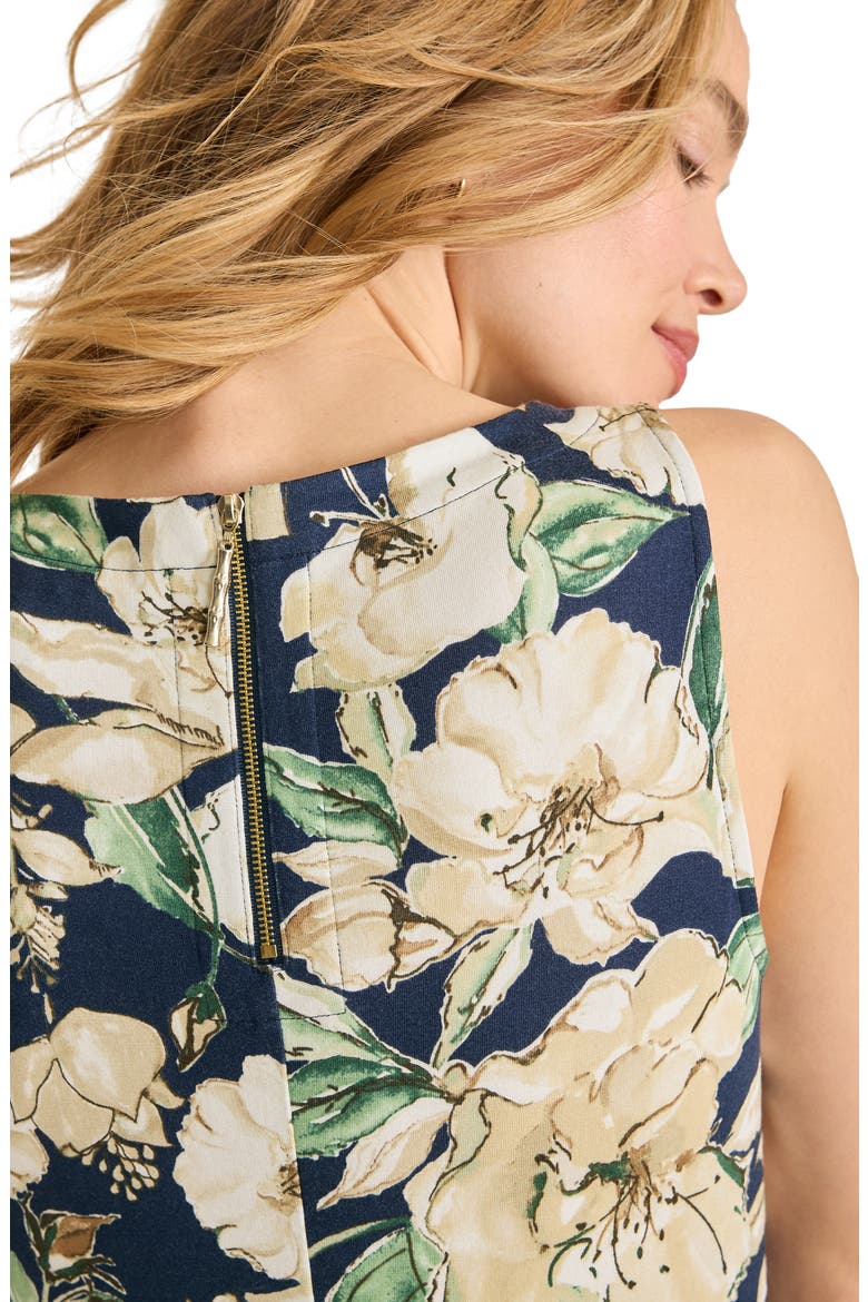 Darcy Floral Print Sleeveless Minidress, Alternate, color, COASTLINE