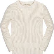 Hope & Henry Baby Boys' Organic Herringbone Detail Crew Neck Sweater, Infant