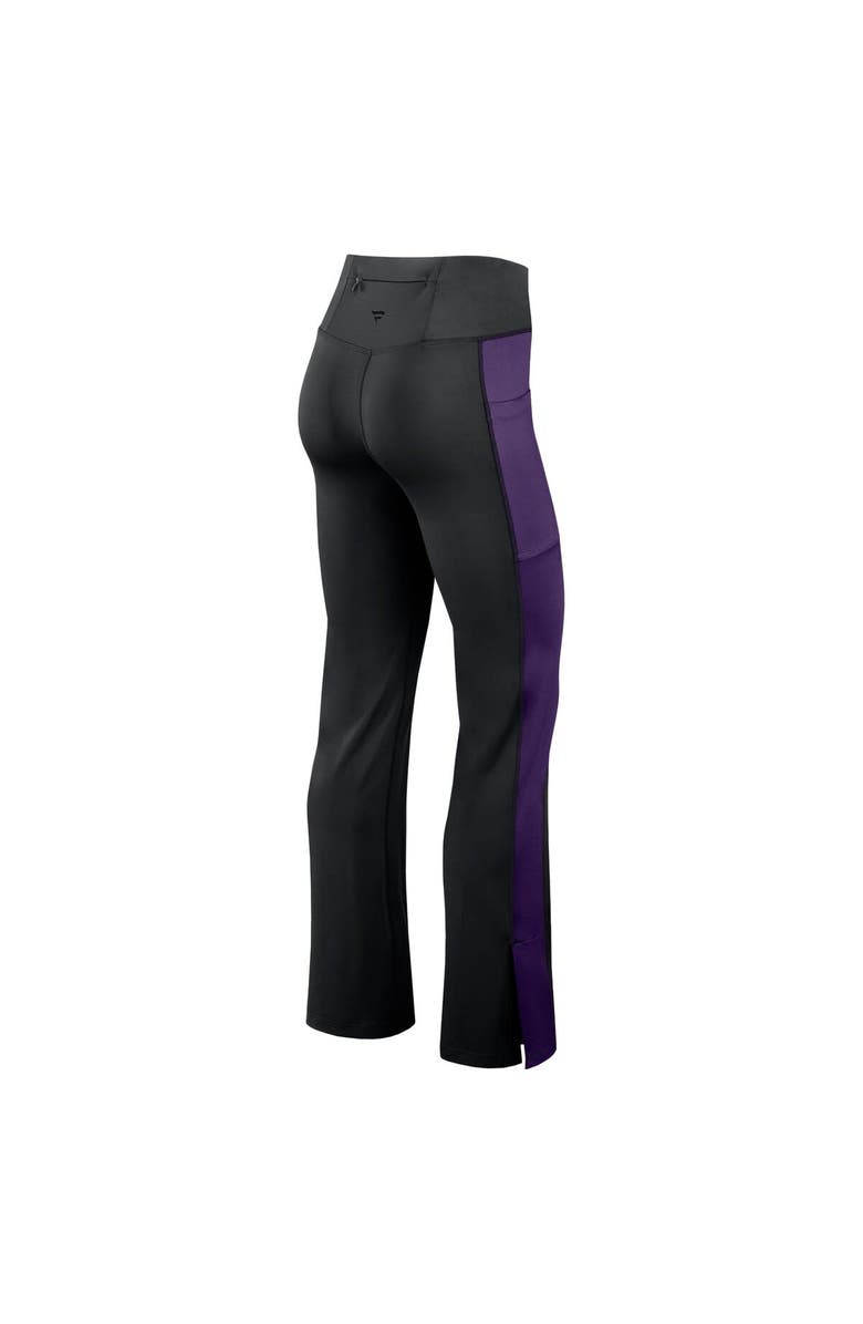 Fanatics Signature Women's Fanatics Signature Black Baltimore Ravens Studio Fitted Flared Leggings, Alternate, color, Black
