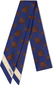 Mulberry Heart Pocket Skinny Scarf