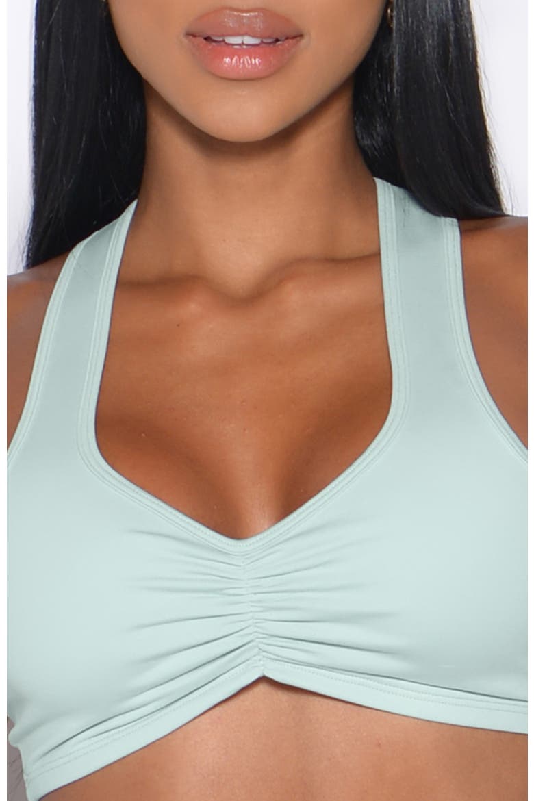 Scrunch Tank Bra, Alternate, color, Mist