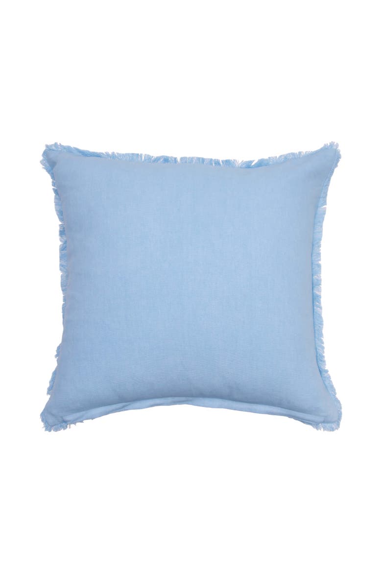 Blue Turtle Chilling Tufted Fringed Throw Pillow, 18" x 18", Alternate, color, Blue