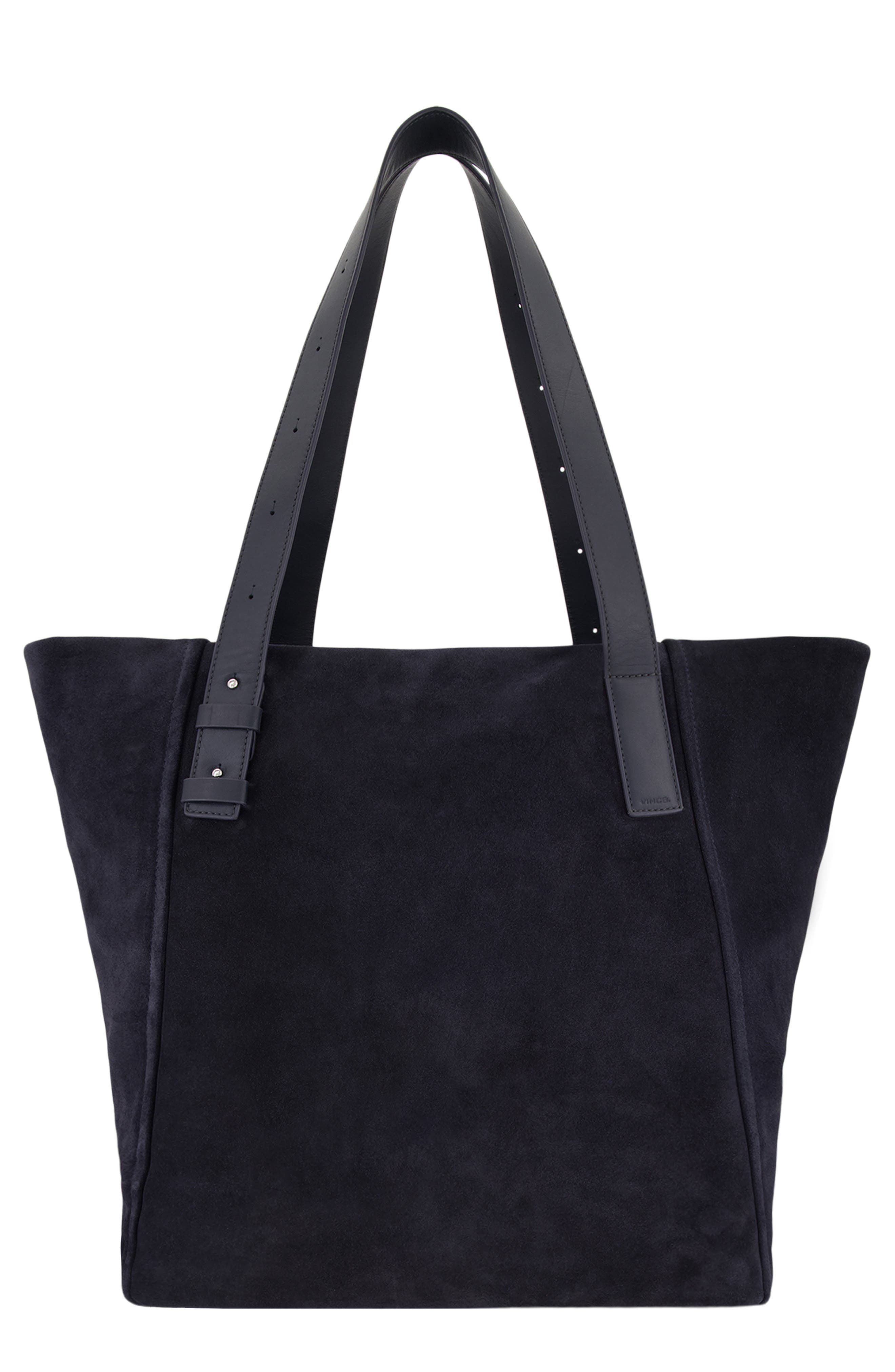 Vince Westmore XL Suede Tote, Main, color, Night Blue
