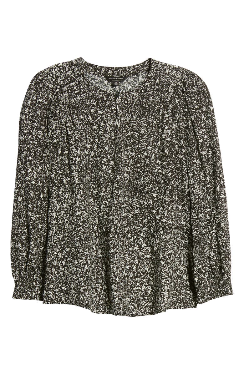 Lucky Brand Abby Floral Peplum Top, Alternate, color,