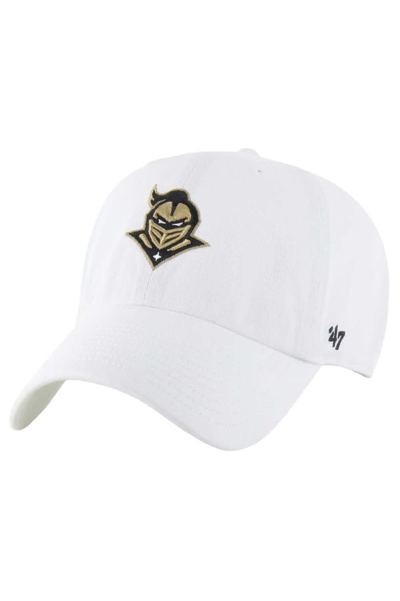 Men's '47 White UCF Knights Clean Up Adjustable Hat, Main, color, White