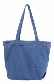 Large Denim Tote Bag