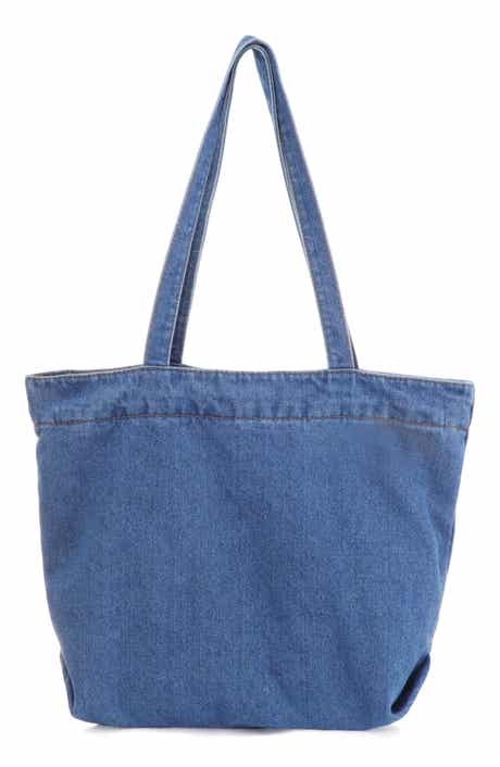 Adornia Large Denim Tote Bag