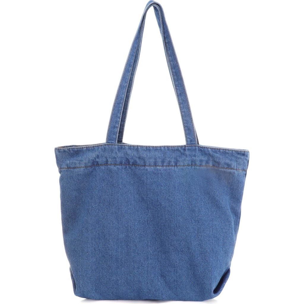 Adornia Large Denim Tote Bag in Blue at Nordstrom Rack